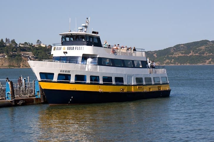 Blue & Gold cruise ready to depart on a San Francisco Bay tour